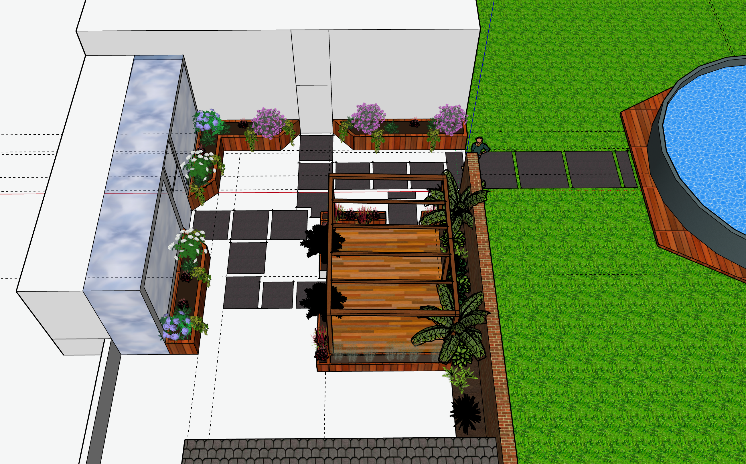 Aménagement terrasse et pergola